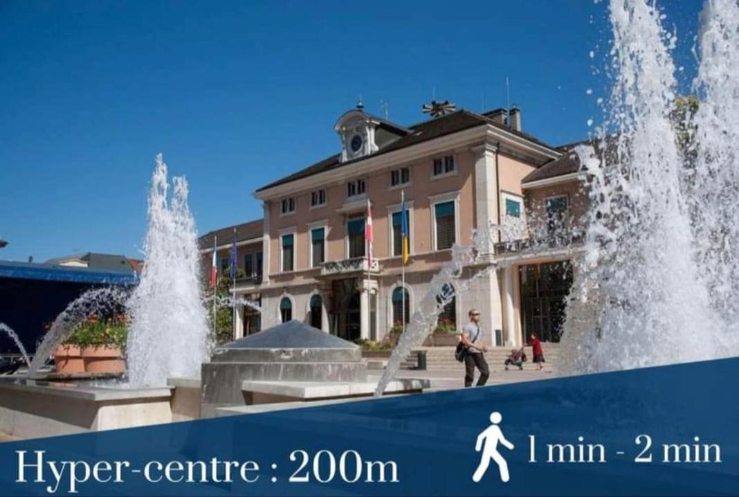 Apart 5 Personnes, 1Min Gare D'Annemasse, Geneve 5Km Exteriör bild